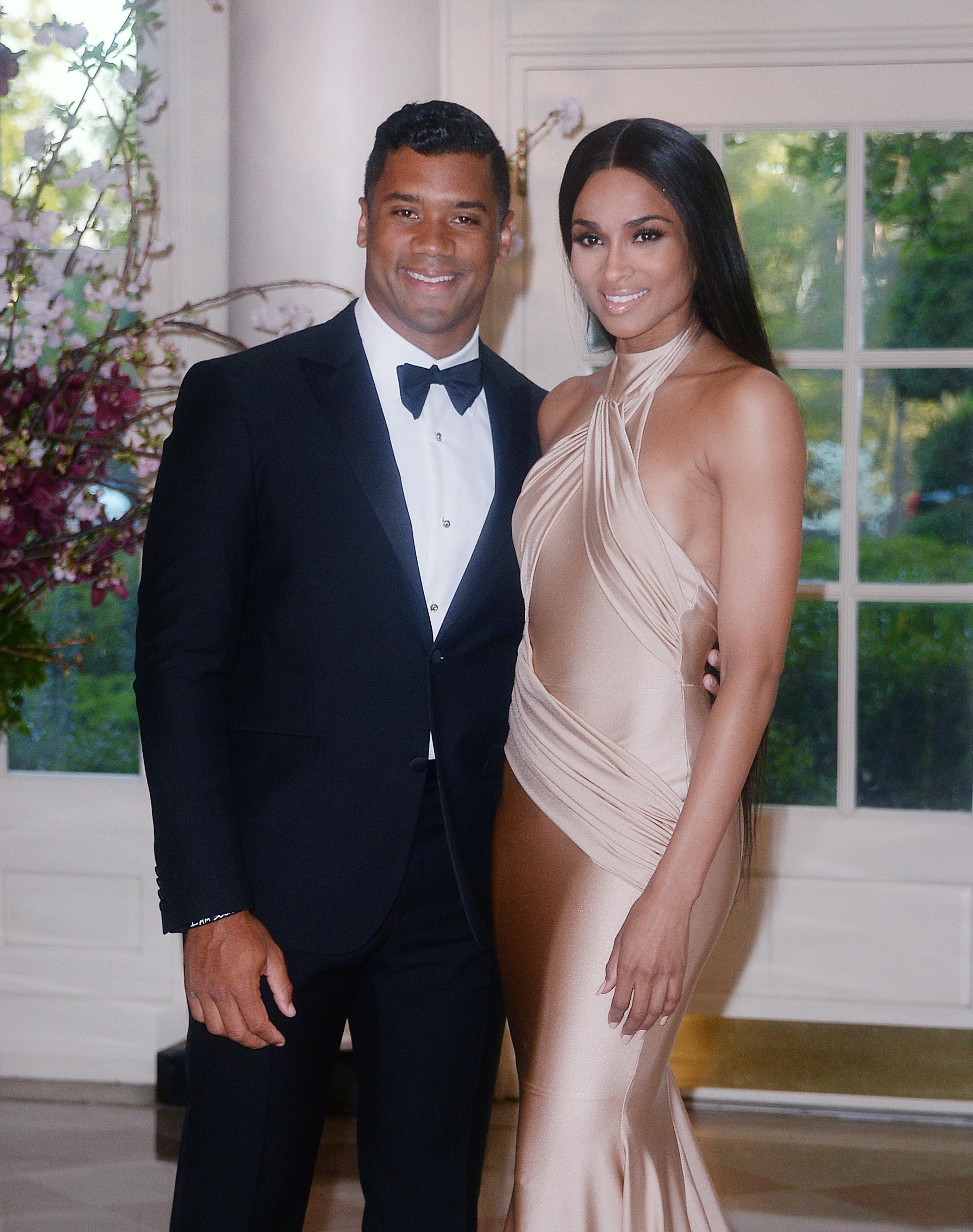Russell Wilson and Ciara at White House State Dinner