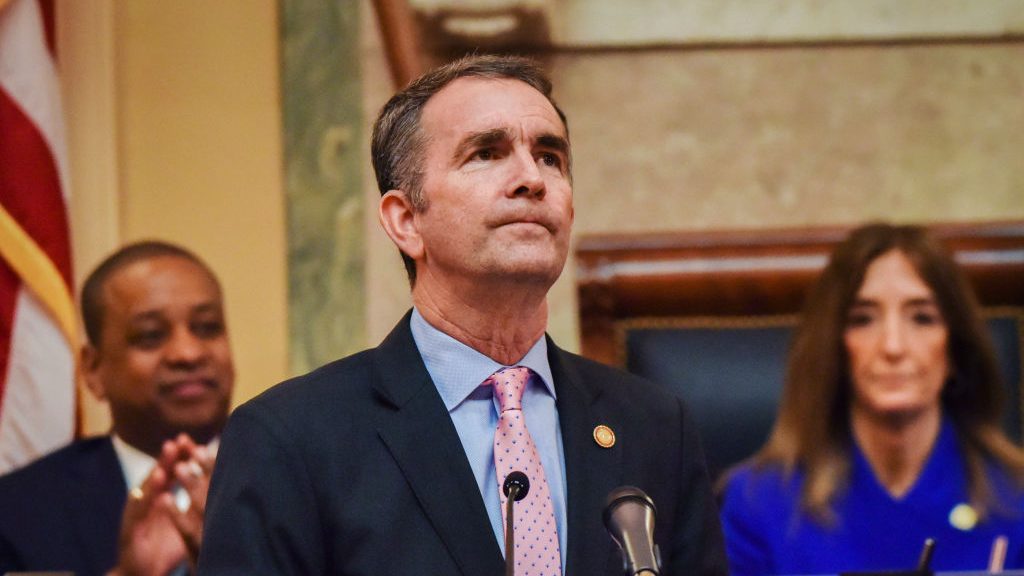 Governor Ralph Northam addresses a joint session of the Virginia General Assembly, which went solidly blue in 2019, on January 08 in Richmond, VA.