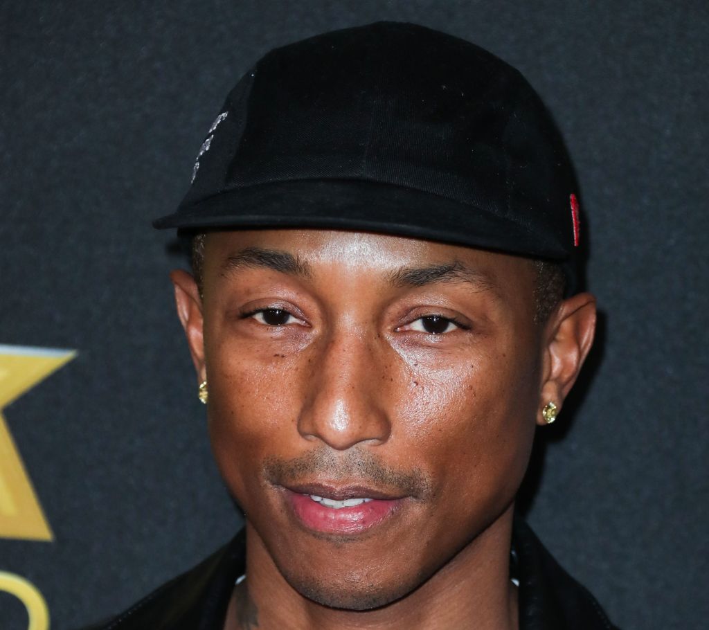 Singer Pharrell Williams arrives at the 23rd Annual Hollywood Film Awards held at The Beverly Hilton Hotel on November 3, 2019 in Beverly Hills, Los Angeles, California, United States.